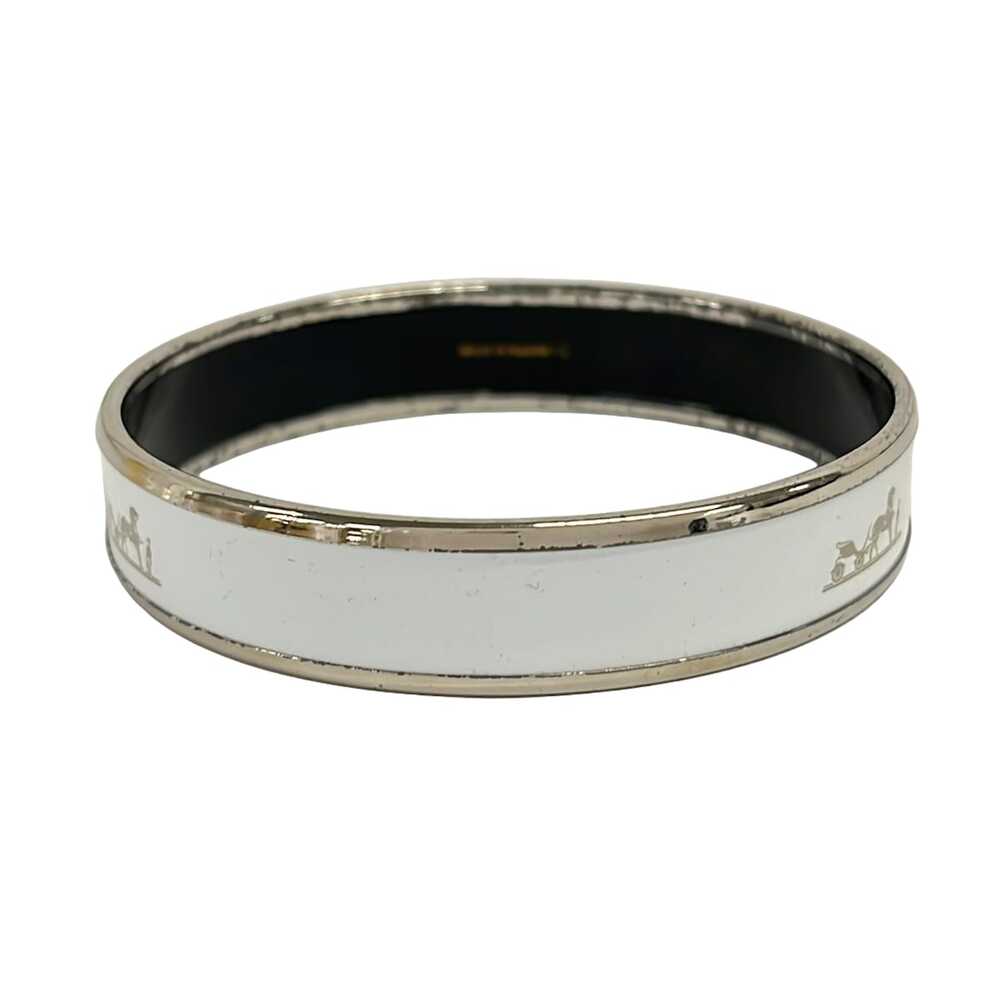 Hermès Caleche Bangle White Silver - Picture 3 of 4